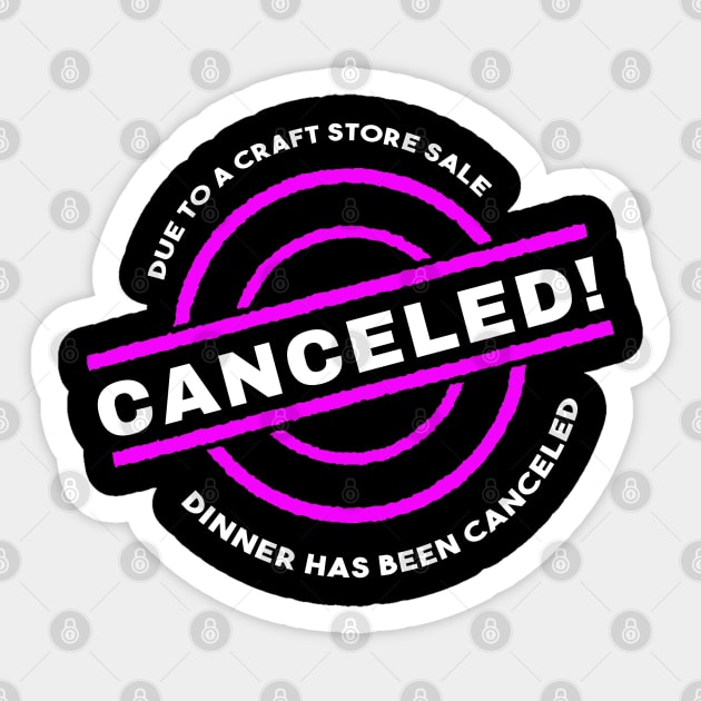 Craft Store Sale Humor Sticker by TLSDesigns